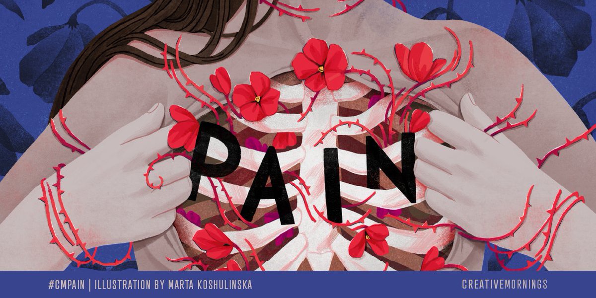 December’s theme is PAIN. It was chosen by our Lviv chapter and illustrated by Marta Koshulinska. Join us at our event on December 15 👉 creativemornings.com/talks/the-para…