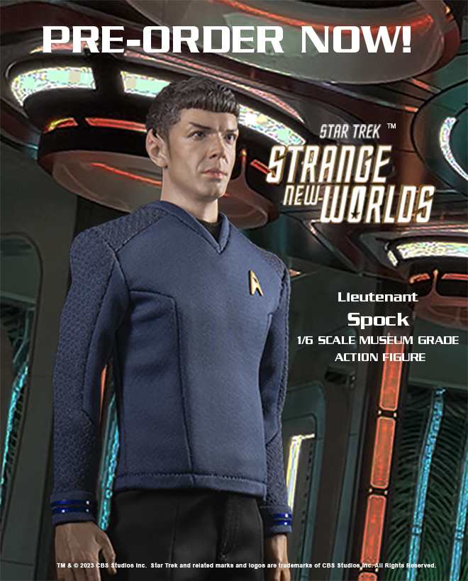 Pre-order @StarTrek: Strange New Worlds Lt. Spock 1/6 scale collectible figure exo-6.com/collections/st…
#StarTrekStrangeNewWorlds #StarTrekSNW #SSNW #allstartrek #scifi #STSNW #20sSciFi #SpockAmok #AllSciFi #StrangeNewWorlds #Pike #AnsonMount #EthanPeck #Spock