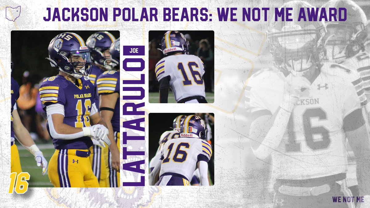 Congratulations to our We Not Me Award Winner:

SR - Joe Lattarulo <a href="/JoeLattarulo/">Joe Lattarulo</a> - WR / DB

#GoBears #WeNotMe