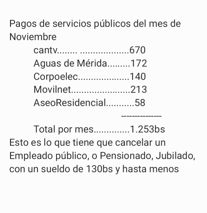 OliverAttoon's tweet photo. Por aquí les dejo una simple suma mensual de los aproximadamente 4millones de venezolano que hacemos vida a nivel nacional y sin
incluir, comida y la gasolina dolarizada #Venezuela #merida #eruditos en #economia https://t.co/afSsP4foW9