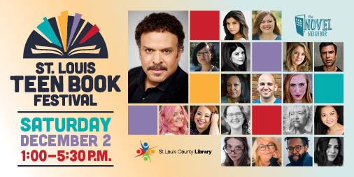 The St. Louis Teen Book Festival happens this Saturday! This year’s line-up includes Neal Shusterman, Kendare Blake, Alexandra Bracken, Justin A. Reynolds and more. The festival is free and open to all readers. View the schedule at slcl.org/teen-book-fest…. @novelneighbor