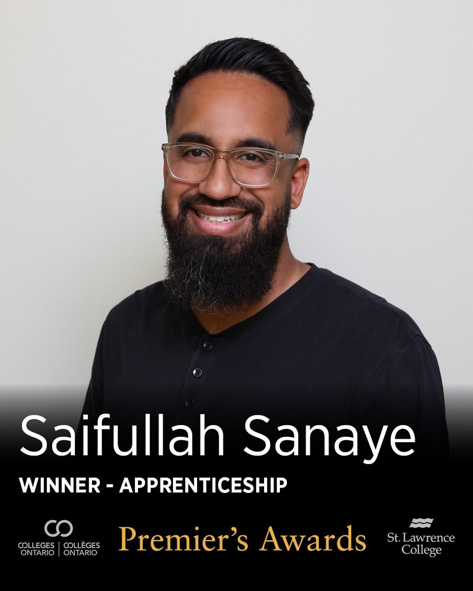 SLC_Alumni's tweet image. Congratulations Saifullah Sanaye, Premier’s Award winner in the Apprenticeship category. #2023PA @whatsinsideslc @gvollebregt