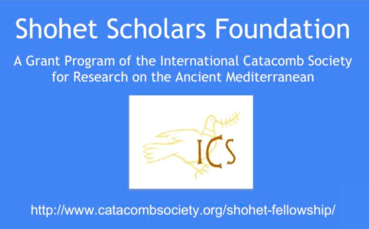 📢2024-2025 Shohet Scholars Grant Program for Research on the Ancient Mediterranean. Application deadline 15 January 2024. catacombsociety.org/program/ #grants #Scholarship #Funding #postdoc #researchopportunity