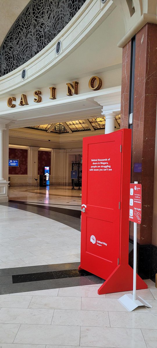 The United Way Red Door has made its way to <a href="/fallsviewcasino/">Niagara Fallsview Casino Resort</a>! Stop by on your next visit to learn how we're turning barriers into opportunities. If you can, please consider making a small donation with the tiptap!

unitedwayniagara.org/give/
