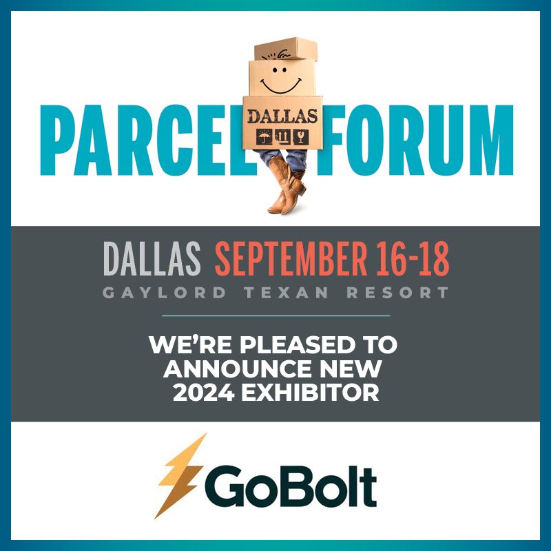 Parcel Forum '24 Dallas is thrilled to add GoBolt to our growing list of 2024 exhibitors! #ParcelForum24, #GoBolt bit.ly/3uByJvV