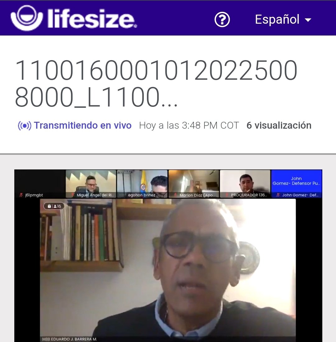Juzgado 61 garantías: en curso audiencia de #ImputacioDeCargos en contra de Angelica Maria Monsalve Gaviria. Audiencia virtual en vivo. 👇
stream.lifesizecloud.com/extension/1998…