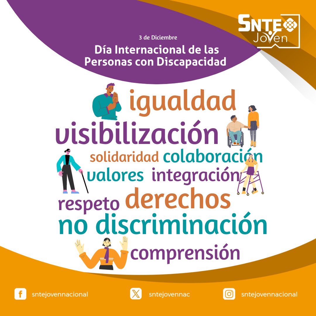 #DíaInternacionalDeLasPersonasConDiscapacidad
Rompe barreras y abre las puertas: para alcanzar una sociedad inclusiva para todos.
