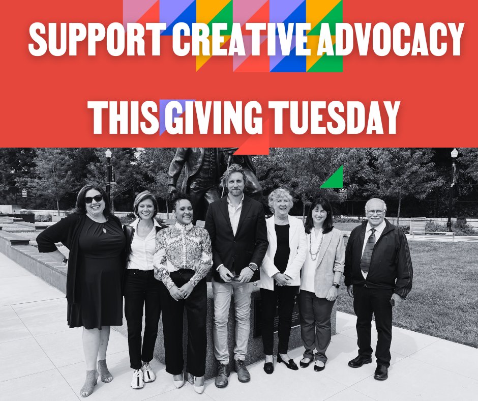 It's giving... #GivingTuesday 2023. By making a one-time gift of $10 or becoming a monthly contributor to MASSCreative, you can support our creative advocacy training &amp; coalition-building. Your dollars go straight to our organizing - the jokes are on us. mass-creative.org/give