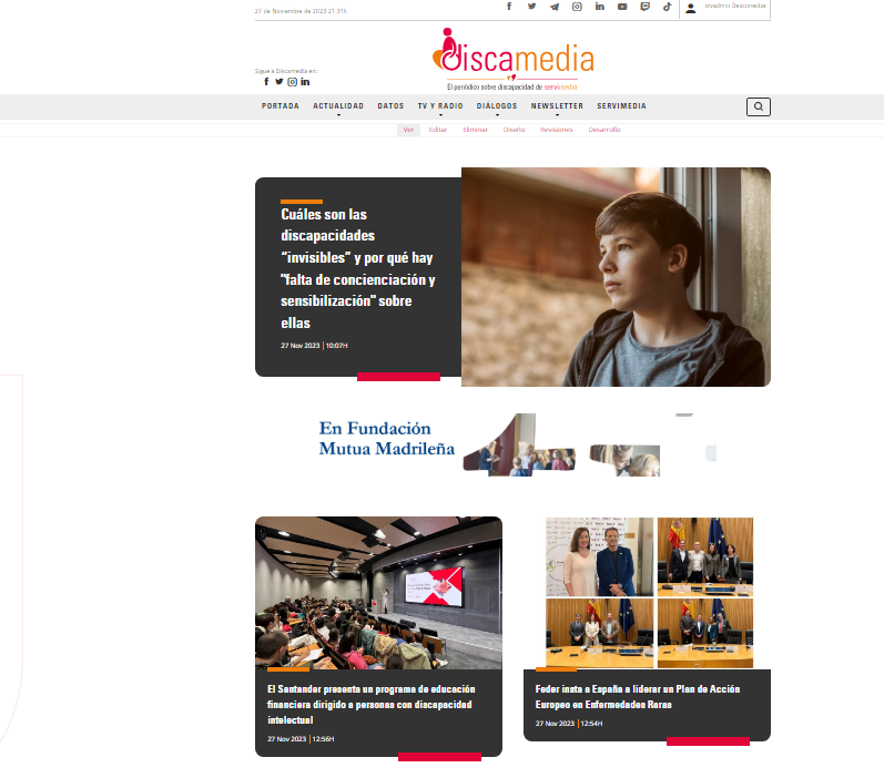 🆕Estos son los titulares del día en el sector de la #discapacidad

🗞️ Toda la información 👇
servimedia.es/discamedia