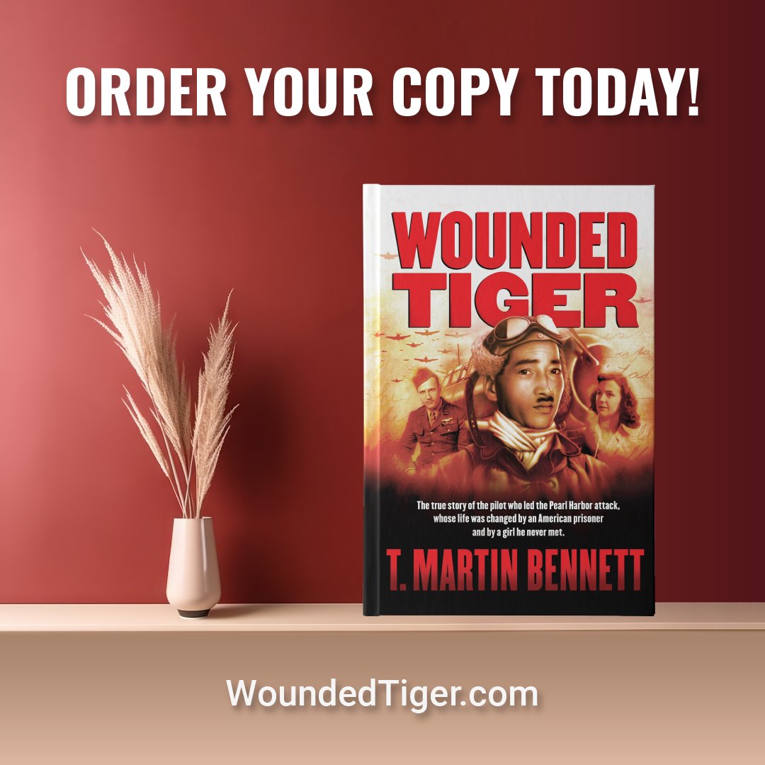 Mammanatty's tweet photo. #Book #Giveaway: Wounded Tiger by T. Martin Bennett A true story of a Japanese pilot, an American prisoner of war, and a college girl who becomes the fulcrum of change in this epic book #woundedtiger #historialfiction #woundedtigerstory #read #books https://t.co/ECJ9ZKAvnf https://t.co/fFAv99s1kU