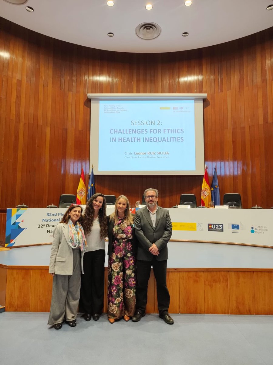 Desirée Alemán Segura (@desirealemnseg2) on Twitter photo 32ª Reunión de Consejos Nacionales de Ética. #32NECForum
El Comité de Bioética de España 🇪🇸 en la Presidencia Española del Consejo de la UE.
Un lujo de sesiones y poder compartirlas con grandes profesionales #enfermeras <a href="/CGEnfermeria/">Consejo General de Enfermería</a> <a href="/tayvs15/">Tayra Velasco</a> <a href="/sanidadgob/">Ministerio de Sanidad</a> 32ª Reunión de Consejos Nacionales de Ética. #32NECForum
El Comité de Bioética de España 🇪🇸 en la Presidencia Española del Consejo de la UE.
Un lujo de sesiones y poder compartirlas con grandes profesionales #enfermeras <a href="/CGEnfermeria/">Consejo General de Enfermería</a> <a href="/tayvs15/">Tayra Velasco</a> <a href="/sanidadgob/">Ministerio de Sanidad</a>