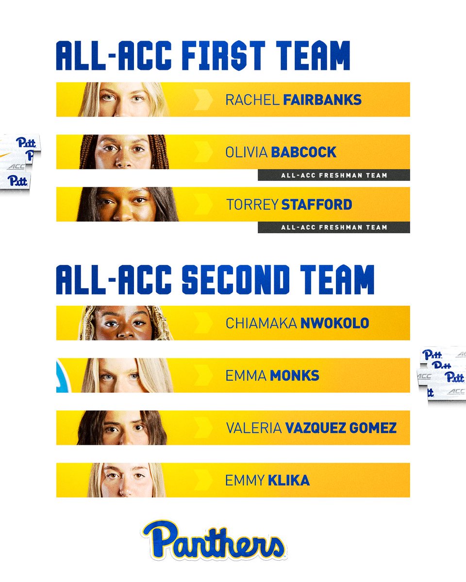 A program record SEVEN Panthers were named all-conference 🤯

They. Are. Studs.