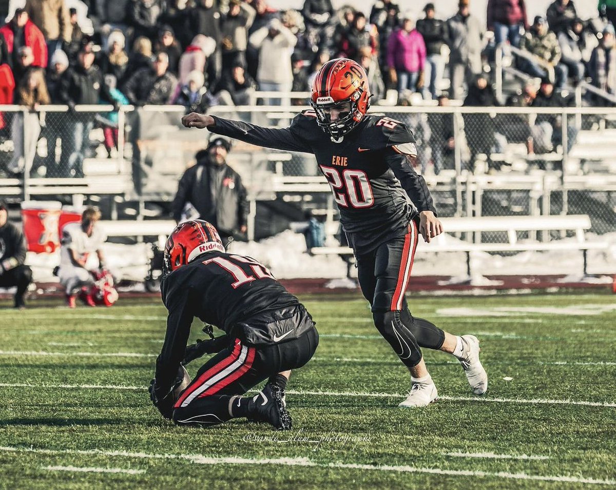 I couldn’t be more proud of <a href="/Tylerhoff77/">Tyler Hoffman</a> &amp; his <a href="/ErieTigersFB/">Erie High Football</a> boys!  They played with so much heart &amp; left it all on the field. Son, way to do your job &amp; nail that 27yard FG for the game deciding win over Montrose 25-22.  Next up States  <a href="/CSUFootball/">Colorado State Football</a>   #4carp  #statebound #exit232
