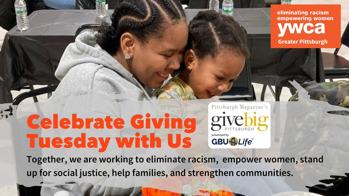 Tomorrow, 11/28, is #GivingTuesday! Stand with us in support of women and families by making a donation to @ywcapgh. Contribute directly: ywcapgh.givecloud.co/give You can also give tomorrow through #GiveBigPittsburgh: givebigpittsburgh.com/organizations/… Let's make a difference together!