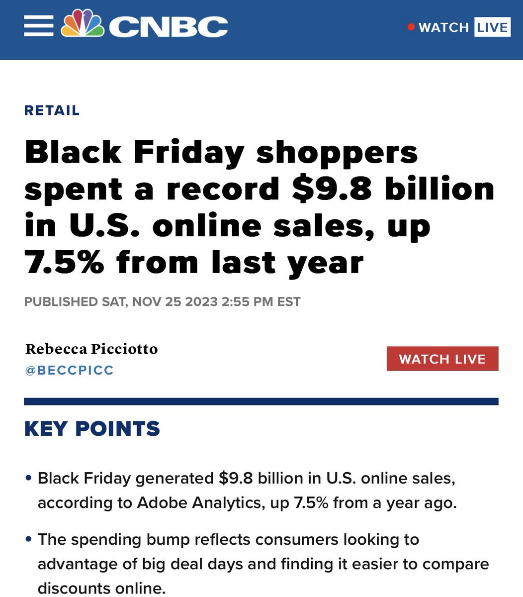SOCIAL MEDIA IS LYING TO YOU ABOUT BLACK FRIDAY!!👇🏾👇🏾 A lot of people are shocked by some of the headlines stating “Black Friday shoppers spent a record $9.8 billion in U.S. online sales, up 7.5% from last year” But this is a perfect example of how the media can be misleading…