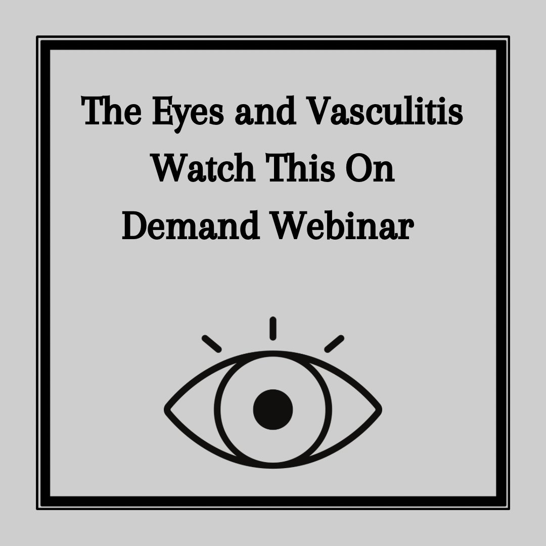 This on-demand webinar provides patient-friendly overview of how the eye functions, and how various types of vasculitis can affect the eye and vision. vasculitisfoundation.org/mcm_webinar/th…