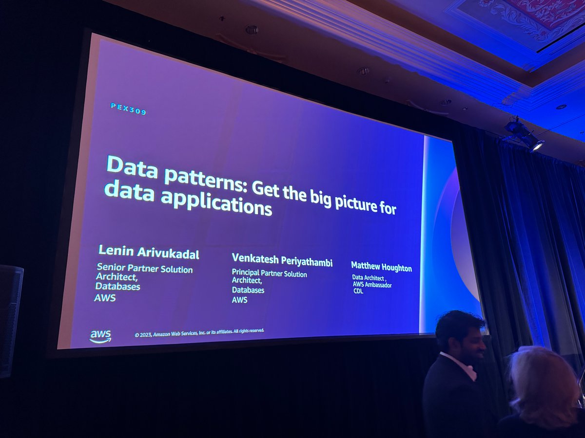 mattdevdba's tweet image. #aws #reInvent talk completed. Thanks to all the attendees and support from @CDL_Software for the case study and for the #aws Ambassador program for nominating me. #apnproud Enjoy the rest of #reinvent2023 everyone 😀