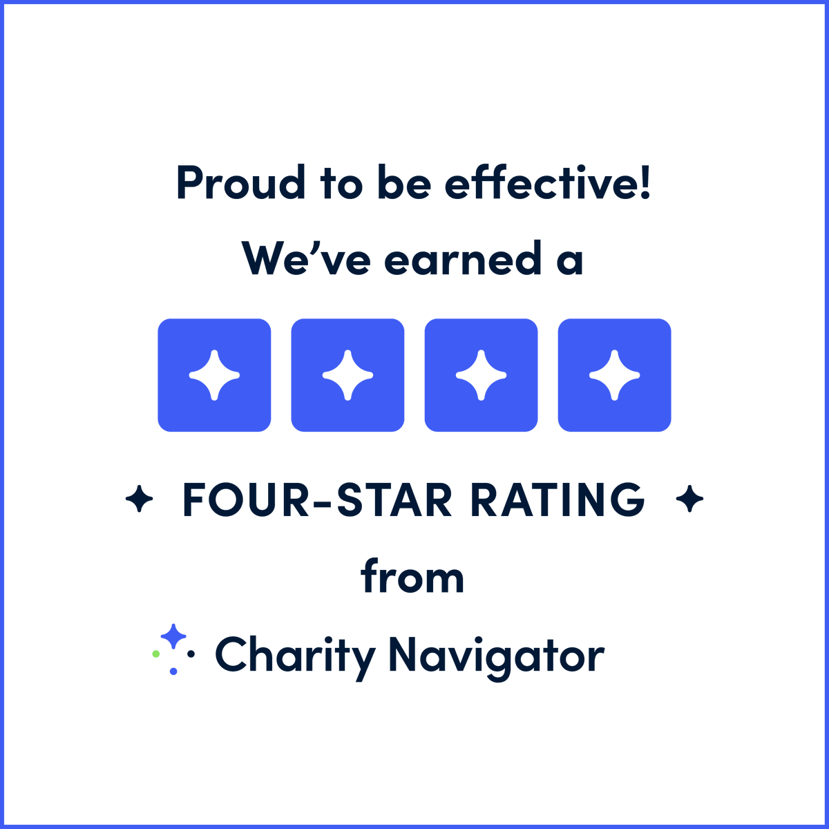 Have you heard the news? We’re now top rated! We have been independently evaluated for the effective use of donated funds. #wearethefoodbank @charitynav Charity Navigator