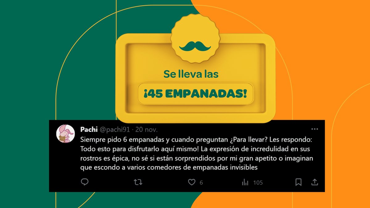 Cuando decimos que nuestras empanadas están “rellenas de historia”, nos referimos a esto 🥹

¡Gracias a todos por participar! Quédense atentos que se vienen aún más sorpresas 😌

#RellenasDeHistoria