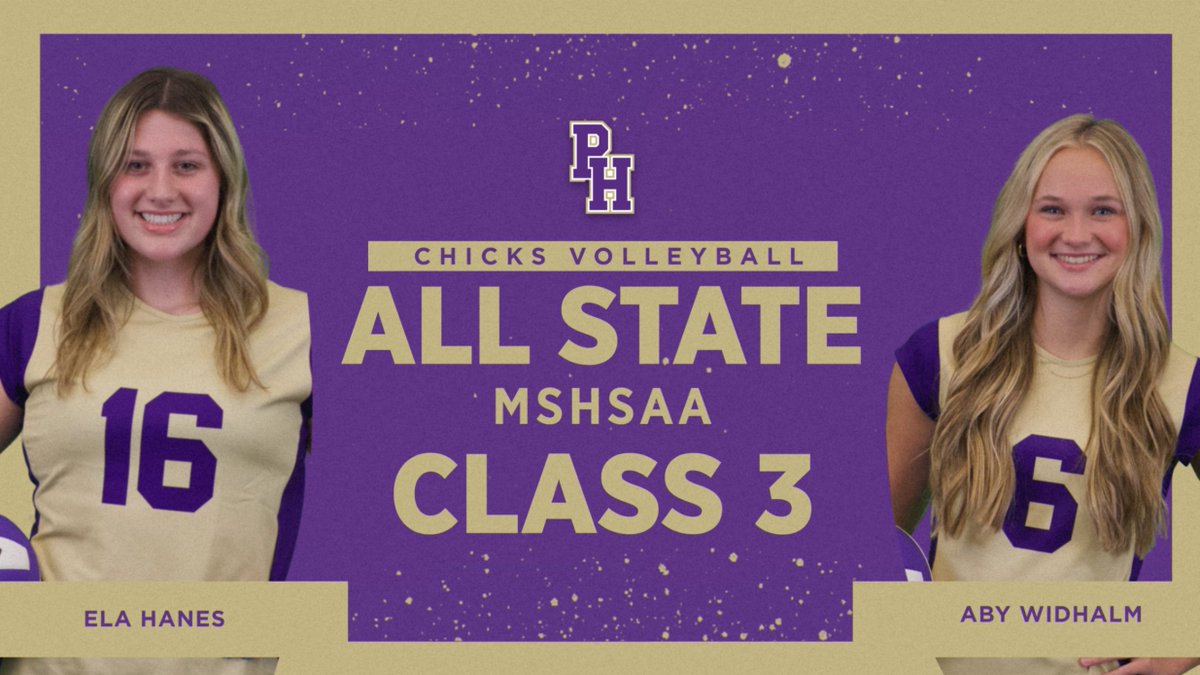 Congratulations to Ela &amp; Aby!  All State Chick's Volleyball!
