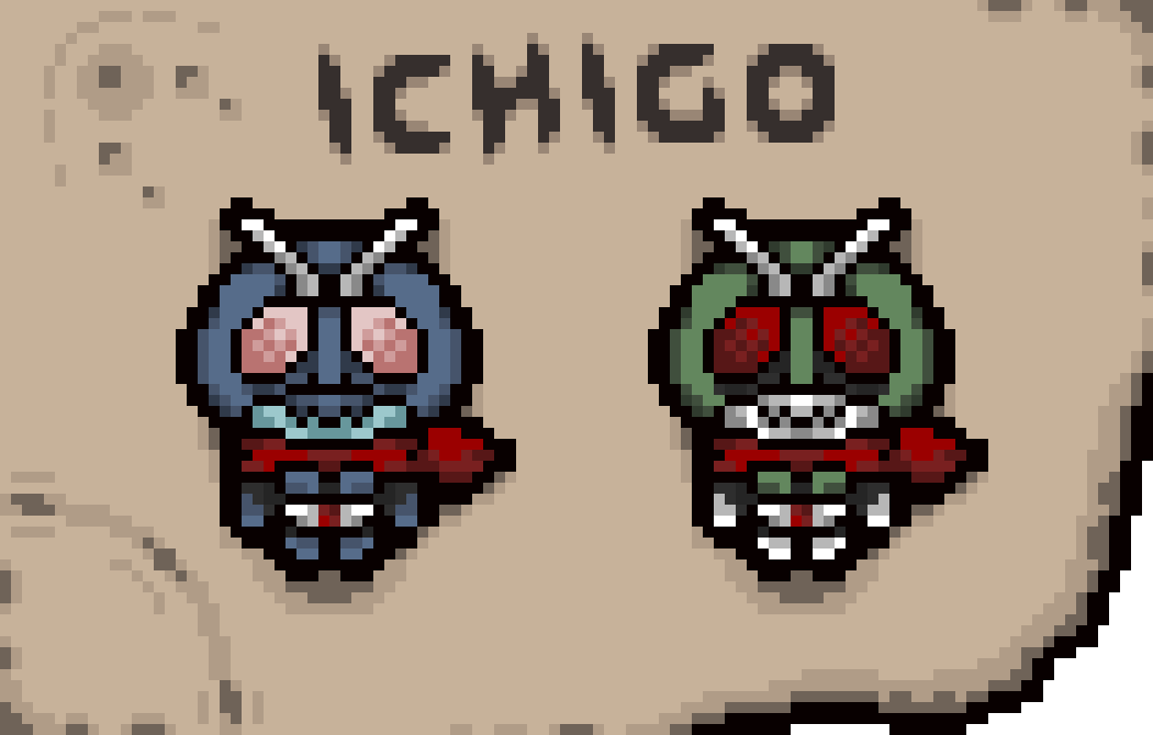 Swetchka1's tweet photo. Tried to make art in the style of The binding of isaac

#pixelart #pixel_dailies #Pixel_Dailies #KamenRider https://t.co/KLCEC46JI6