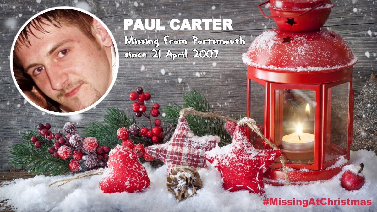 Paul Carter was 22yrs old when he went missing on 21 April 2007 between Portsmouth &amp; France missingpeople.org.uk/help-us-find/p… #MissingAtChristmas #FindPaulCarter #MissingPersonsSupport
