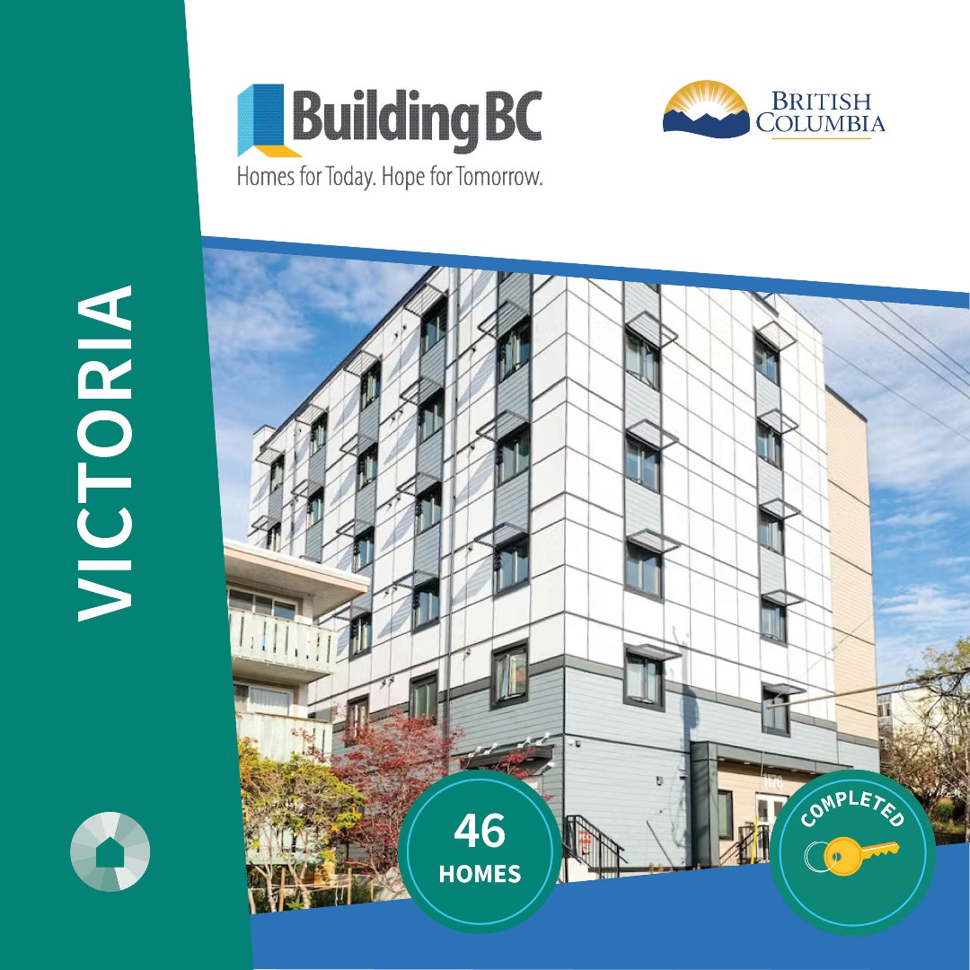 #NewsRelease: A new modular housing building called The Juniper has opened in Victoria. With 46 units, it will provide residents with essential support services, including 24/7 staffing.

Learn more: news.bchousing.org/new-homes-open…

#ModularHousing #Victoria