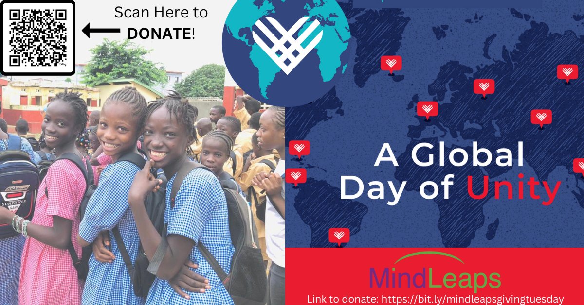 Refugees in Uganda receive $3.53/person/month.  Change a life today by supporting MindLeaps work in refugee camps.  Donate here or scan the QR code below to have our funds matched: bit.ly/mindleapsgivin…

<a href="/GivingTuesday/">#GivingTuesday</a> #GivingTuesday #GivingTuesday2023