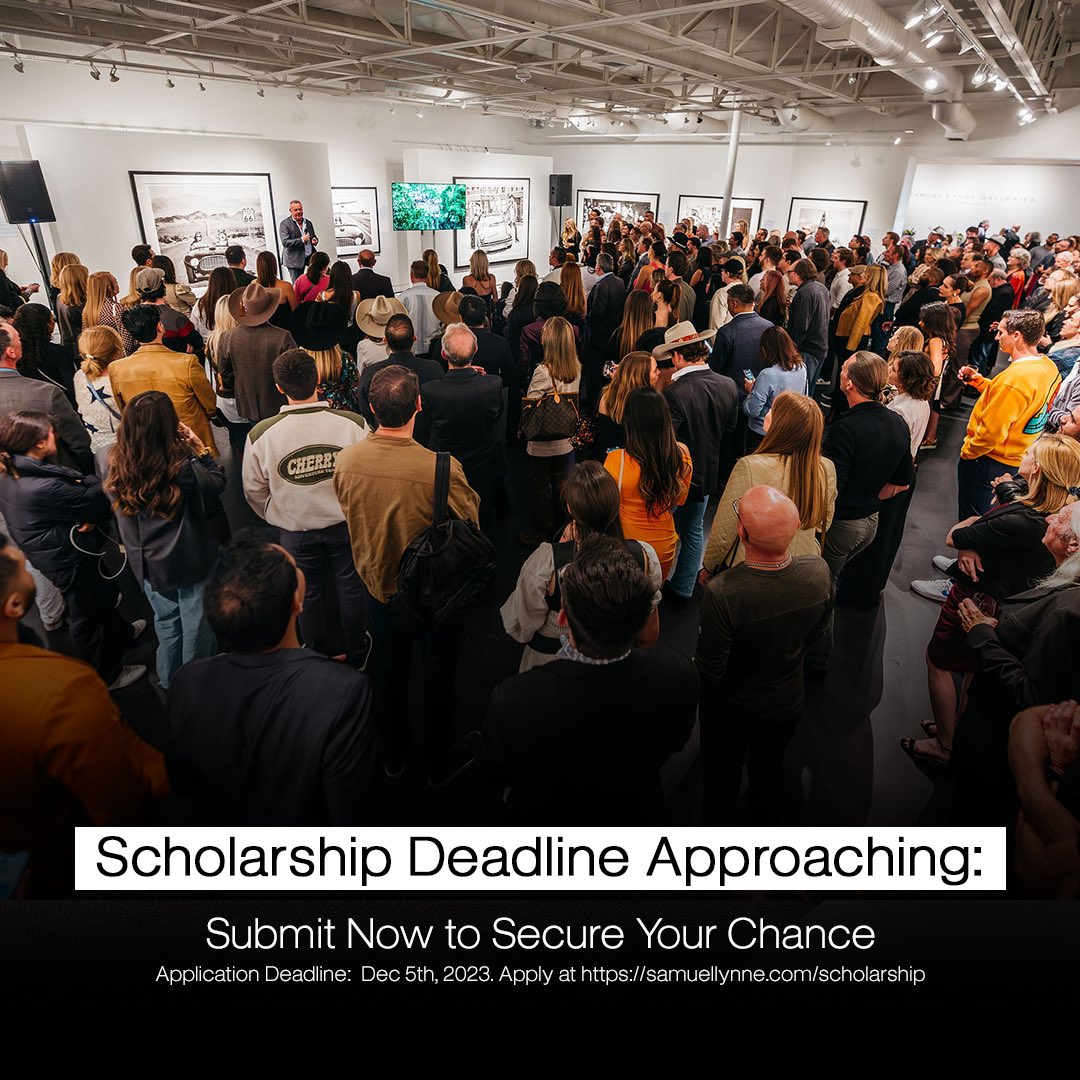 Don't miss out on a shot at a $1,000 scholarship.

Show your passion for your favorite artist at SLG by creating a 1-minute video or a 250-word article. 🎬📝 

The deadline is approaching! Submit your entry by December 5th, 2023, at
samuellynne.com/scholarship.