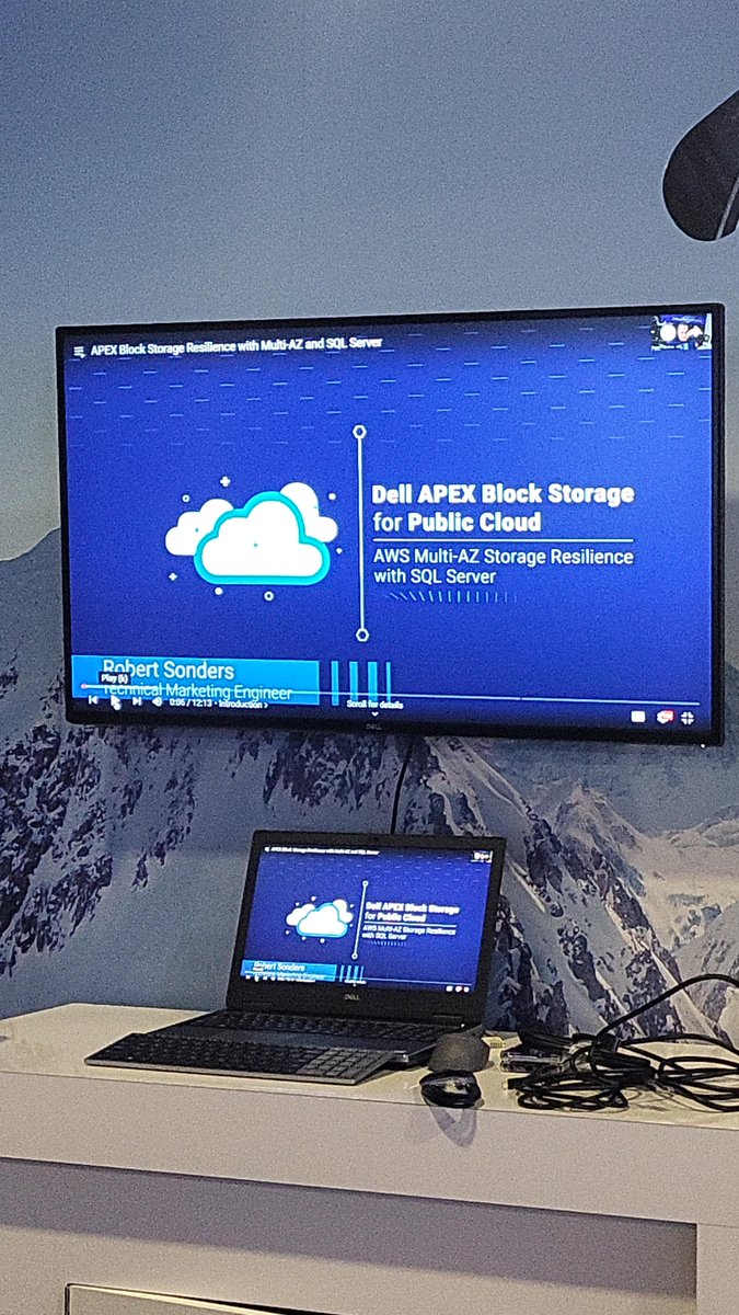 If you are at #awsreinvent2023 this week, stop by our #DellTechnologies booth in space 507. Check out my #SQLServer and #APEXBlockStorage demo! It resonates!