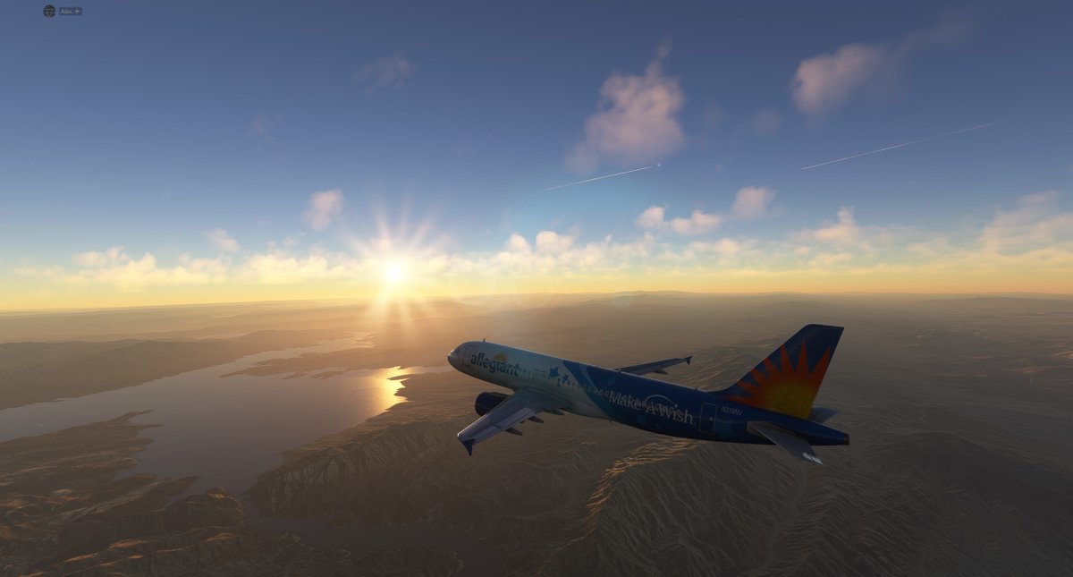 ElsassAviation's tweet image. 🌞✈️
#msfs2020 #AllegiantAir #FenixSim #A320