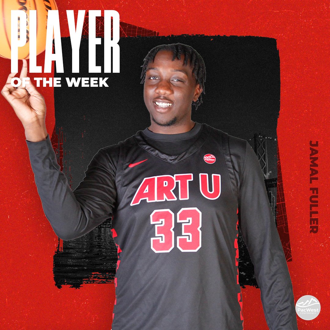 Congratulations to <a href="/ARTUMBB/">ART U MBB</a>'s Jamal Fuller on being named <a href="/ThePacWest/">PacWest Conference</a> Player of the Week after he averaged 32.0 points and 6.0 rebounds per game, scoring two of the program's top seven single-game point totals in a 1-1 week for the #UrbanKnights! #PacWestMBB #ArtSchool
