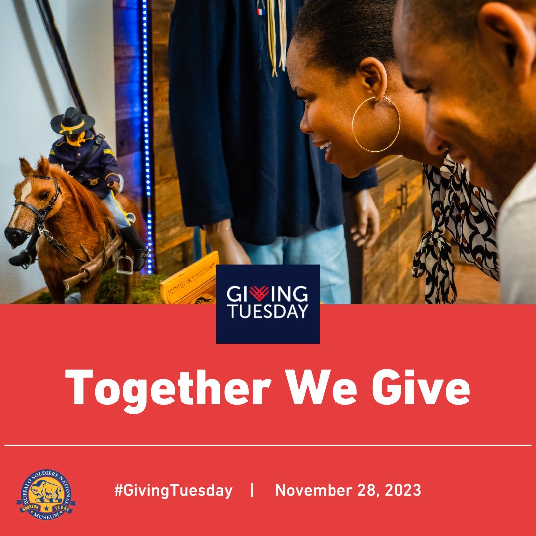 Tomorrow is #GivingTuesday! As you shop for gifts this holiday season, please consider giving to our nonprofit. Your generous donation will enable us to continue sharing the legacy of America’s Buffalo Soldiers. Learn about our giving opportunities at buffalosoldiersmuseum.org/give/donations.