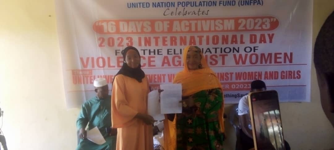 The Director, Youth Development, represented the Commissioner @KDHSSD, @salisu_haj at a media and community Engagement held at the Women Skills Acquisition Centre Rigasa as part of the activities of 2023 16 Days Activism. The event is with support of @UNFPA ..@GovKaduna