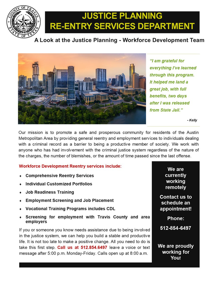 Travis County Justice Planning Reentry Resources tweet media