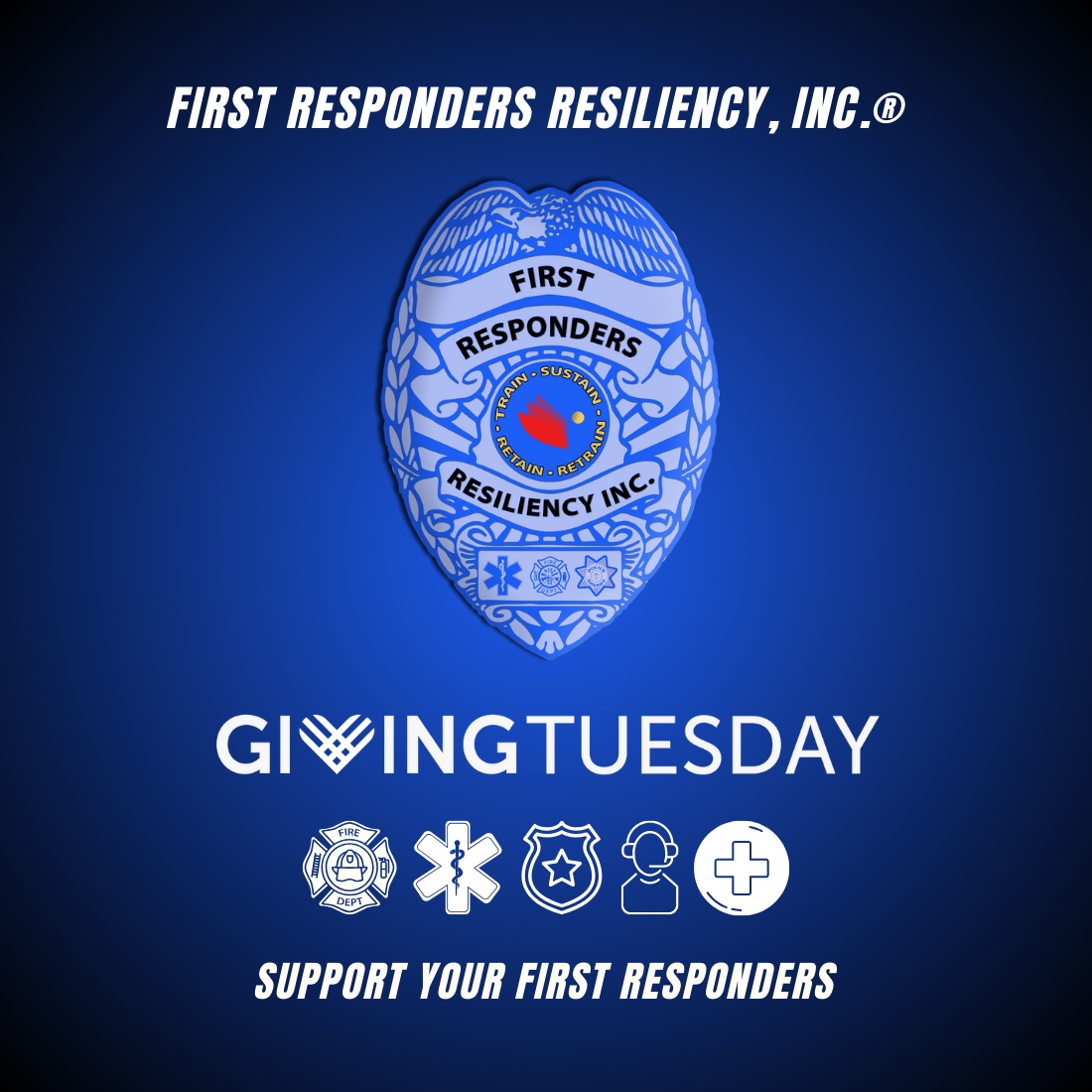 #GivingTuesday is tomorrow! 

Join us in supporting our first responders!

resiliency1st.org/support-first-…

#MentalHealthMatters  #puttingPTSDoutofbusiness #GivingTuesday