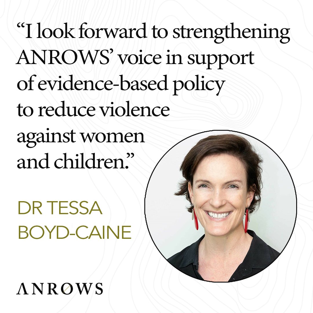 ANROWS (@anrows) on Twitter photo The board of ANROWS is pleased to announce our new CEO: Dr Tessa Boyd-Caine!
Taking up the position in February 2024, Dr Boyd-Caine will lead ANROWS as CEO following her tenure as the inaugural CEO of <a href="/HealthJusticeAu/">Health Justice Australia</a>.
More: anrows.org.au/news/anrows-ap… The board of ANROWS is pleased to announce our new CEO: Dr Tessa Boyd-Caine!
Taking up the position in February 2024, Dr Boyd-Caine will lead ANROWS as CEO following her tenure as the inaugural CEO of <a href="/HealthJusticeAu/">Health Justice Australia</a>.
More: anrows.org.au/news/anrows-ap…