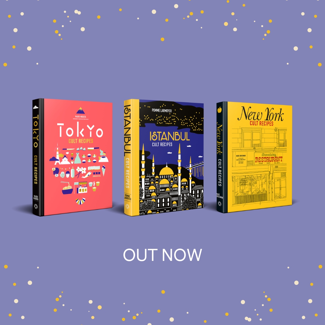 Happy publication day! These bestselling Cult Recipes books are now available in a mini format, perfect gifts for food-loving friends 📚

✨ Tokyo Cult Recipes (mini) by Maori Murota
✨ Istanbul Cult Recipes (mini) Pomme Larmoyer
✨ New York Cult Recipes (mini) by Marc Grossman