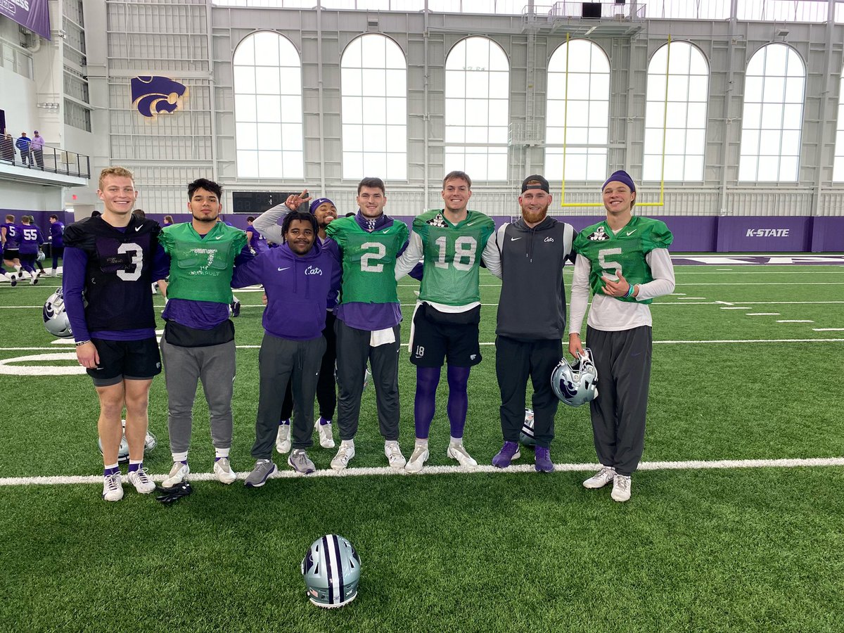 Had a great first year student coaching with kstate and the Qbs can’t wait to do this again next year proud to call all these guys brothers.