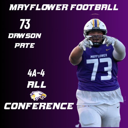 Dawson Pate (@dmanpate) on Twitter photo Beyond Blessed to make 4A-4 All-Conference!!! <a href="/MayflowerFB/">Mayflower Football</a> <a href="/ArkansasGems/">Arkansas Hidden Gems</a> <a href="/PrepRedzoneAR/">Prep Redzone Arkansas</a> <a href="/ASTSprts/">Arkansas Small Town Sports</a> <a href="/_Lyon_Football/">Lyon Scots Football</a> @ATUFOOTBALL <a href="/HendrixFootball/">#WeAreWarriors</a> <a href="/OBU_Football/">OBU Football</a> <a href="/CSCwildcatsFB/">Culver Football</a> <a href="/ReddiesFB/">Henderson State Football</a> Beyond Blessed to make 4A-4 All-Conference!!! <a href="/MayflowerFB/">Mayflower Football</a> <a href="/ArkansasGems/">Arkansas Hidden Gems</a> <a href="/PrepRedzoneAR/">Prep Redzone Arkansas</a> <a href="/ASTSprts/">Arkansas Small Town Sports</a> <a href="/_Lyon_Football/">Lyon Scots Football</a> @ATUFOOTBALL <a href="/HendrixFootball/">#WeAreWarriors</a> <a href="/OBU_Football/">OBU Football</a> <a href="/CSCwildcatsFB/">Culver Football</a> <a href="/ReddiesFB/">Henderson State Football</a>
