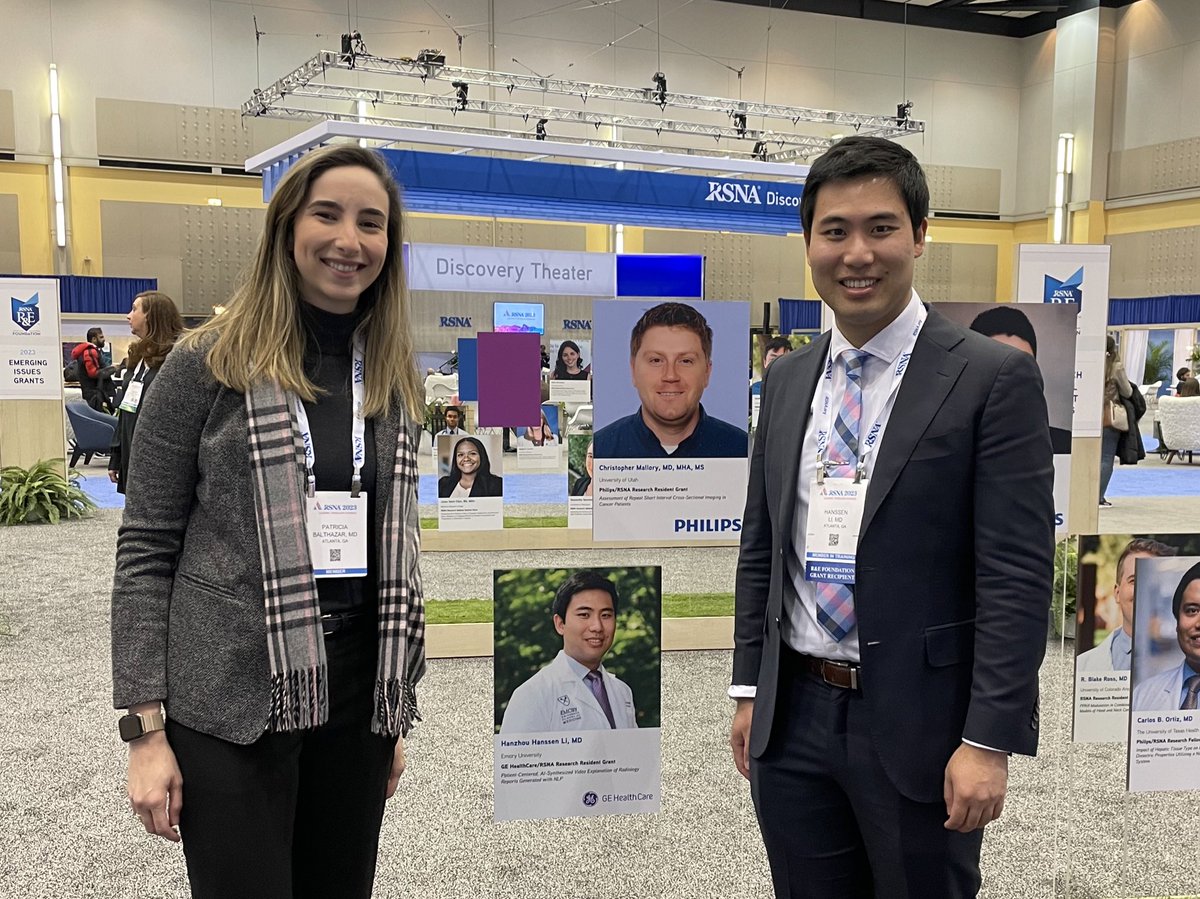 Patricia Balthazar, MD, MPH, CIIP (@pbalthazarmd) on Twitter photo Proud of Informatics Track #radres <a href="/hanssenli/">Hanssen Li, MD</a>, R&E Resident Grant recipient. @EmoryRadiology #RSNA23 Proud of Informatics Track #radres <a href="/hanssenli/">Hanssen Li, MD</a>, R&E Resident Grant recipient. @EmoryRadiology #RSNA23