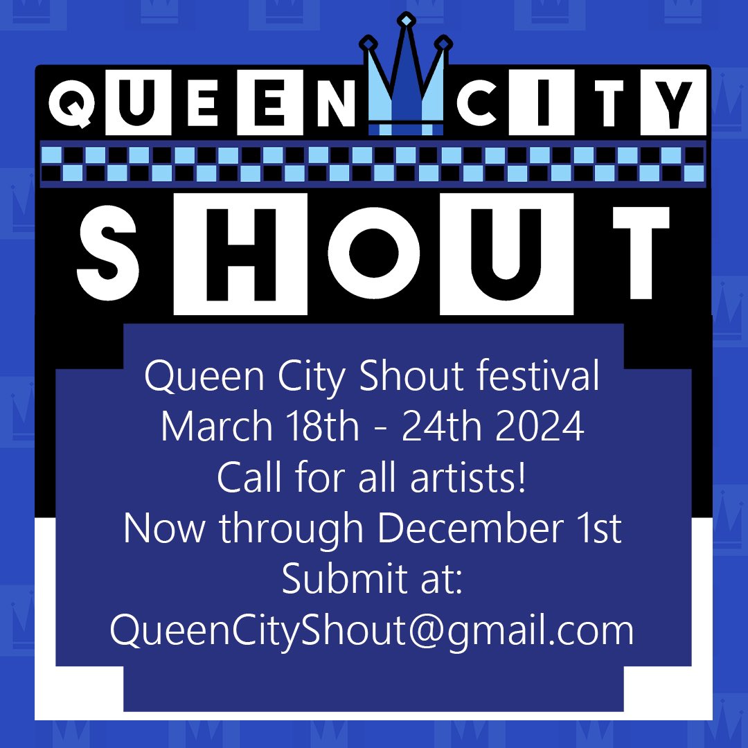 queencityshout's tweet photo. Deadline is Friday! https://t.co/BqA4GveE0A