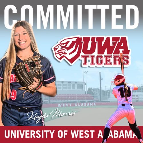 Congratulations to our #19 <a href="/Kaylamorris2025/">Kayla Morris</a> on her commitment to the University of West Alabama!