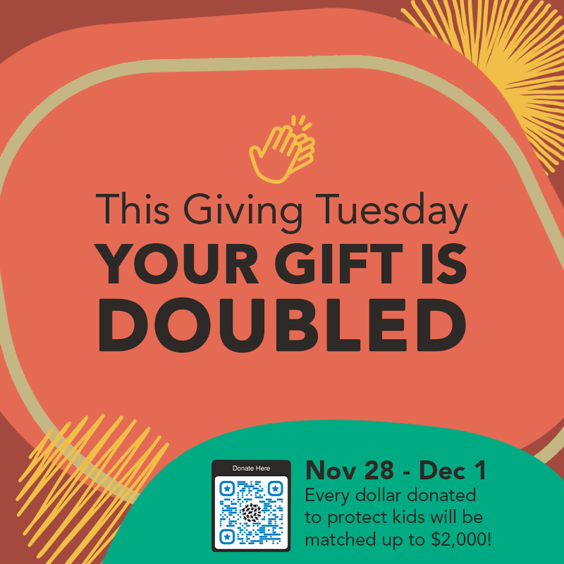 NCAforCACs's tweet image. We kick off giving season w/ fun match challenge! Starting tmrw., thru Fri., every donation you make to NCA will be matched up to $2k, maximizing effect of your generosity. You'll be helping amplify kids' voices for a child abuse-free future &amp;amp; help them heal from trauma of abuse.