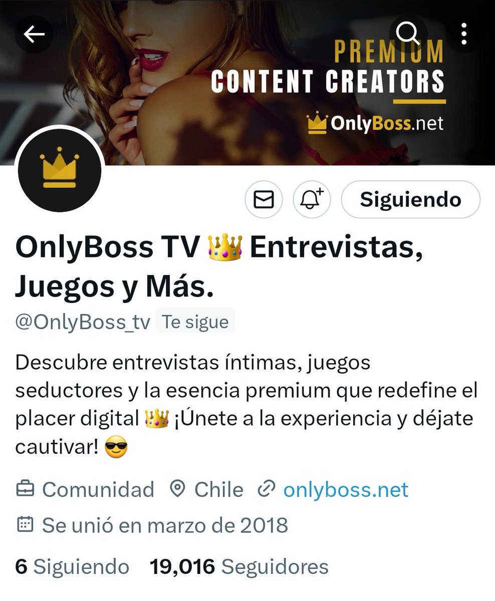 DiosasTV_backup's tweet photo. Sigue nuestra cuenta 👉 @OnlyBoss_tv y disfruta de Entrevistas, Juegos y más! 😉

#OnlyBoss #OnlyBosstv #OnlyBoss_tv https://t.co/Ktq196IXPp
