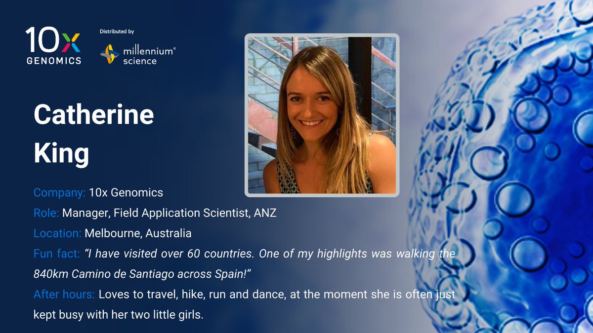 Catherine King  is a devoted <a href="/10xGenomics/">10x Genomics</a> Field Application Scientist and FAS Manager, famous for her compassion, commitment and care. She is Florence Nightingale of  Science and cares deeply about the success of your experiments.

She inspires and influences people around her