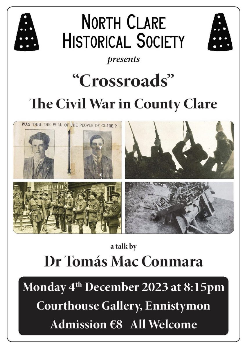This is sure to be an interesting talk by Killaloe resident Dr Tomás Mac Conmara.