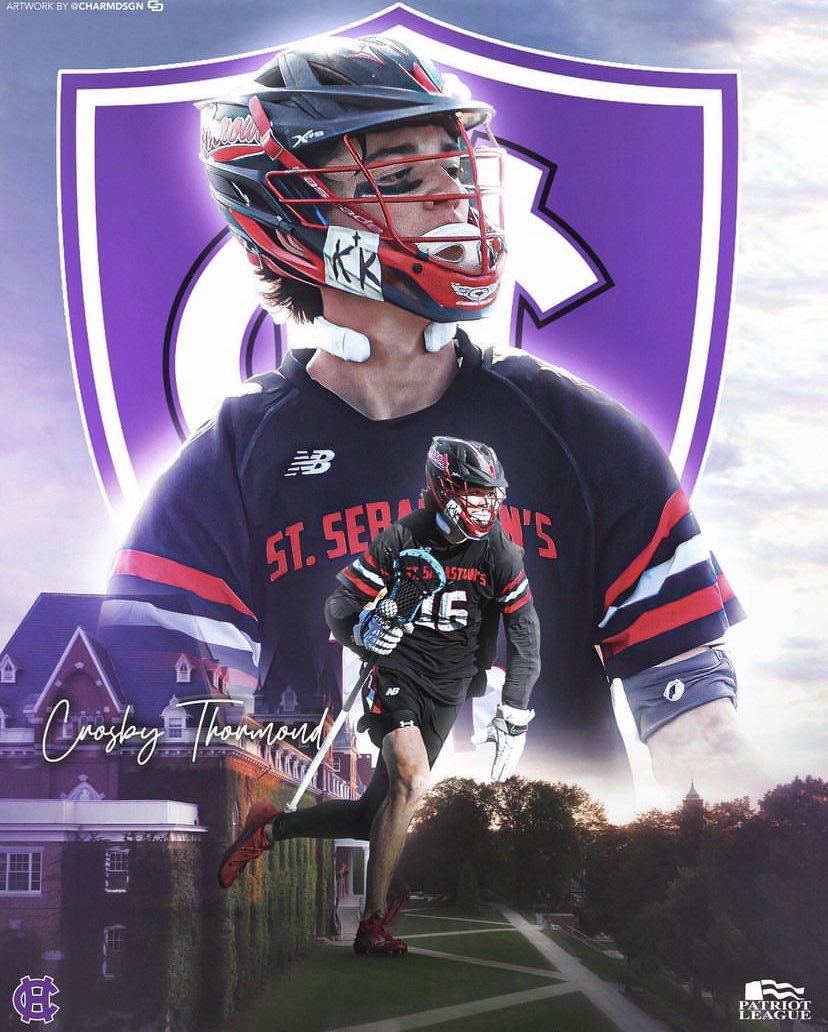 Congratulations to 2025 midfielder Crosby Thormond (St. Sebastian’s) on his commitment to Holy Cross!