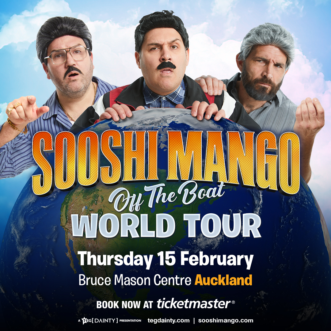 Get ready, New Zealand! Sooshi Mango is coming with their side-splitting show 'Off The Boat' this February 15th! Pre-sale on now, secure your tickets now via bit.ly/SMNZ24! 📷