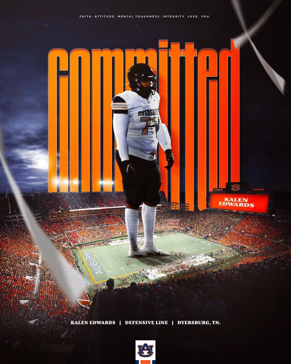 Kalen Edwards (@kalenedwards4) on Twitter photo Taking my talents to the Plains‼️War Eagle 🦅 <a href="/CoachHughFreeze/">Hugh Freeze</a> <a href="/DLCoachGarrett/">Jeremy Garrett</a> <a href="/AuburnFootball/">Auburn Football</a> <a href="/AuburnMade/">Auburn FB Recruiting</a> <a href="/dburgfootball/">Dyersburg Football</a> <a href="/coachmws/">Matthew Shearon</a> <a href="/BartStowe/">Bart Stowe</a> <a href="/Coach_agnew/">Jerome Agnew 🏈</a> <a href="/Coach_Corder/">Coach Beau Corder</a> <a href="/CoachEllis38/">Bobby Ellis</a> <a href="/CoachZMathis/">Zane Mathis</a> Taking my talents to the Plains‼️War Eagle 🦅 <a href="/CoachHughFreeze/">Hugh Freeze</a> <a href="/DLCoachGarrett/">Jeremy Garrett</a> <a href="/AuburnFootball/">Auburn Football</a> <a href="/AuburnMade/">Auburn FB Recruiting</a> <a href="/dburgfootball/">Dyersburg Football</a> <a href="/coachmws/">Matthew Shearon</a> <a href="/BartStowe/">Bart Stowe</a> <a href="/Coach_agnew/">Jerome Agnew 🏈</a> <a href="/Coach_Corder/">Coach Beau Corder</a> <a href="/CoachEllis38/">Bobby Ellis</a> <a href="/CoachZMathis/">Zane Mathis</a>